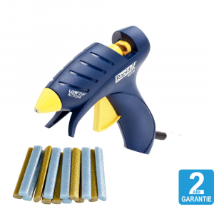 Rapid EG130 Low Temp glue gun Deko Kit, 5 silver & 5 gold glue sticks included, 130⁰C, 100W, output 80 g/h, 5000445 [1]