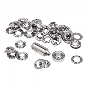 Rapid Grommets diameter 10mm, steel with silver finishing, with fixing system, 25 pcs/set 5000412 [4]