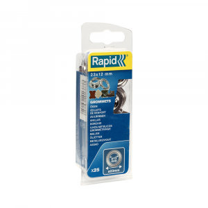 Rapid Grommets diameter 12mm, steel with silver finishing, with fixing system, 25 pcs/set 5000413 [7]