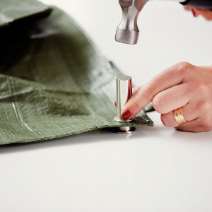 Rapid Grommets diameter 12mm, steel with silver finishing, with fixing system, 25 pcs/set 5000413 [4]