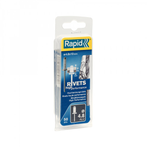 Nituri Rapid High Performance diametru 4.8mm x 10mm, aluminiu, burghiu metal HSS inclus, 50 buc/set 5000387 [16]