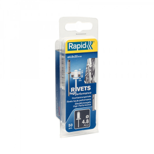 Nituri Rapid High Performance diametru 4.8mm x 20mm, aluminiu, burghiu metal HSS inclus, 50 buc/set 5000391 [13]