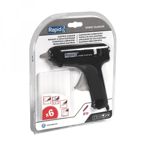 Pistol de lipit Rapid Hobby 12mm, include 6 batoane silicon transparent diametru 12mm, 72W, debit 125 g/h 24928000 [3]