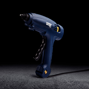 Rapid Hot Melt Glue Gun EG320 PRO multi-purpose, glue stick 12mm diameter, 120W, Temperature setting 195°C self-regulated, 1000 g/h output, exchangeable nozzle, 4 finger trigger action,50003264