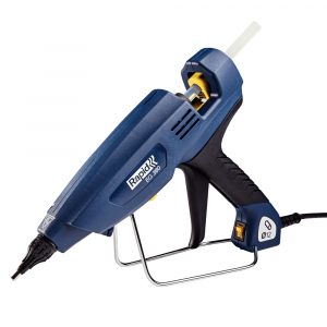 Pistol de lipit Rapid EG380 PRO Industrial, batoane lipici 12 mm, putere 400W, temperatura reglabila 130°C - 230°C, debit lipici 2200 g/h, duze interschimbabile, actionare tragaci cu 4 degete, 50003285
