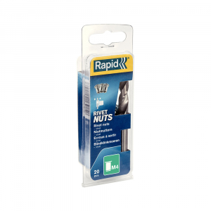 Piulite Nit Tubulare cu filet interior Rapid M4, diametru 5.9mm, otel cromat, burghiu HSS inclus, 20 buc/blister 5000671 [6]