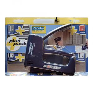 Set Capsator tacker Rapid Multitacker MS4.1, reglare forta capsare, nas lung, include capse 53/6-12 mm, capse cabluri 7/12-14, cuie 8/15, pini 9/15, 22542960 [1]