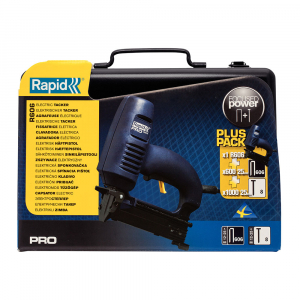 Capsator electric Rapid PRO 606 kit cu servieta metalica, pentru capse si cuie, forta impact ajustabila, magazie duala, capse 606/12-25mm, cuie 8/15-25mm, cablu alimentare 3.5 metri 10643015 [5]