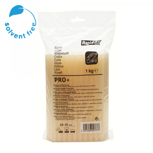 Rapid PRO+ Glue Stick Professional yellow, Ø12mm x 190mm EVA basis, 1 kg/bag 40302777 [1]