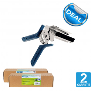 Rapid PRO LIG150 Vine Pliers, high capacity magazine and 2 boxes of C50 / 4-14mm vine staples, galvanized, 4.200/box [1]