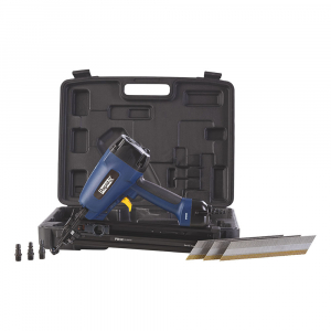Rapid PRO PB161 Pneumatic nailer kit, nails 32/32-64mm, 34⁰ angled magazine, sequential actuation trigger, 360° adjustable air exhaust, hex wrench, 3 pneumatic fittings, 300 nails 32/50mm, 50001044