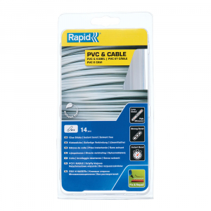Silicone sticks PVC/Cables - Rapid Professional Glue PVC, Cable and Plastics, fix and repair, clear, Ø12mm x 190mm, EVA basis, 14 pcs/blister 40107363