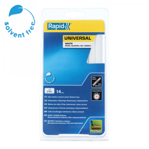 Baton silicon profesional Rapid Universal alb, Ø12mm x 190mm, baza EVA, 14 buc/blister 5000694 [1]