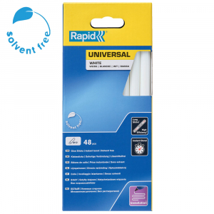 Rapid Professional Glue Stick Multi-purpose white, Ø12mm x 190mm, EVA basis, 48 pcs/blister 5001412 [1]