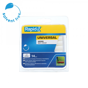 Rapid Professional Glue Stick Multi-purpose white, Ø12mm x 94mm, EVA basis, 14 pcs/blister 5000694 [1]