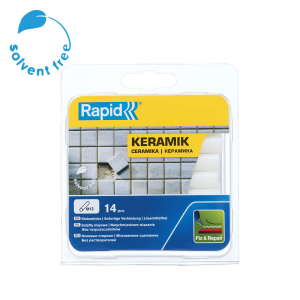 Baton silicon profesional Rapid Ceramica poroasa, alb, Ø12mm x 94mm, baza EVA, 14 buc/blister 5000696 [1]