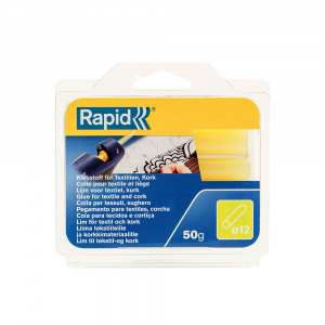 Batoane silicon Rapid Profesionale - Baton silicon profesional Rapid Piele intoarsa, Textile, galben, Ø12mm x 94mm, baza EVA, 50g/blister 40107353