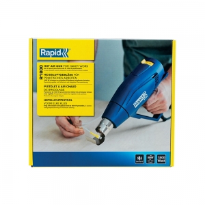 Rapid R1800 Hot Air Gun, 1800 W, air flow 450 l/min, two airflow levels, temperature settings 300°C/550°C, overheating protection, 2 year guarantee 50013418