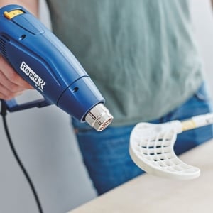 Rapid R1800 Hot Air Gun, 1800 W, air flow 450 l/min, two airflow levels, temperature settings 300°C/550°C, overheating protection, 2 year guarantee 50013415