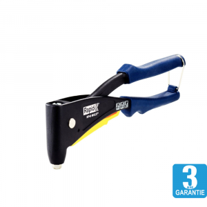 Cleste pop nituri Rapid RP40 Multi kit cu servieta, cap nituire universal cu etrier incorporat, 3.2/4.0/4.8mm, nituri aluminiu sau otel, sistem de verificare dimensiune nituri, grip moale,50011271