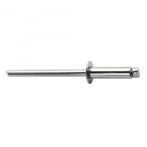 Rapid Stainless steel rivets diameter 4.8mm x 10mm, HSS metal drill bit included, 50 pieces/set, 500039610