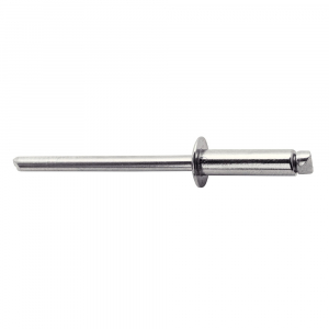 Rapid Stainless steel rivets diameter 4.8mm x 25mm, HSS metal drill bit included, 50 pieces/set, 500039810