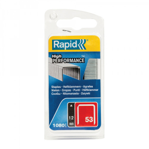 Rapid staples 53/12, fine wire, galvanized, decorations, 1080/blister 40109505 [19]