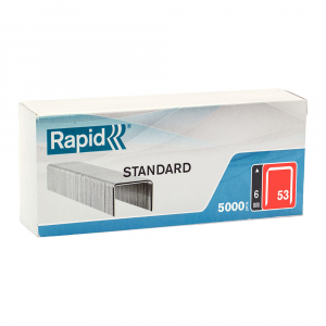 Rapid No 53 staple - Rapid staples 53/6, fine wire, STANDARD, Decorations, 5000/cardboard box 40108657