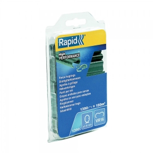 Rapid VR16/2-8mm Fence HOG rings, green PET coating, 1390 pcs/blister [5]