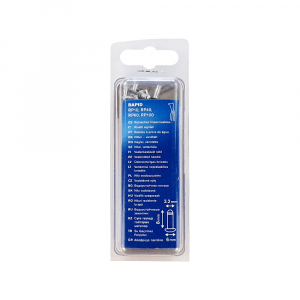 Rapid Waterproof rivet diameter 3.2mm x 8mm, aluminium, HSS metal drill bit included, 50 pcs/set 5000399 [11]