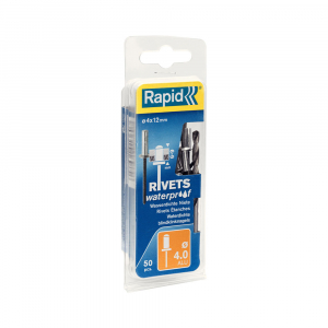 Nituri etansare Rapid diametru 4.0mm x 12mm, aluminiu, burghiu metal HSS inclus, 50 buc/set 5000400 [10]