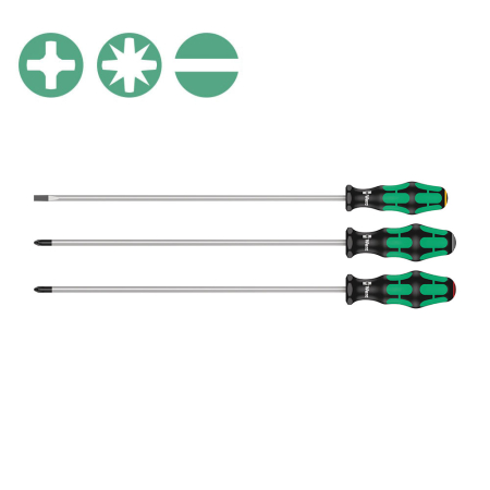 Truse de scule - Set 3 x surubelnite Wera 335/350/355/3  Kraftform Plus, 300 mm