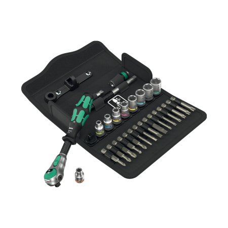 Truse de scule - Set Clichet Wera 8100 SA 6 Zyklop Speed 1/4", 28 Piese
