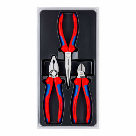 Truse de scule - Set KNIPEX, 3 x scule universale, manere multicomponente, 160-200mm 00 20 11