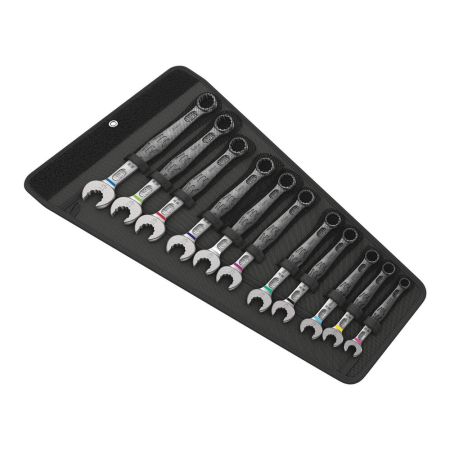 Scule de mana KNIPEX - Set chei combinate cu clichet Wera 6000 Joker 11 Set 1, 11 piese, 8-19 mm, functie ratchet si anti-alunecare