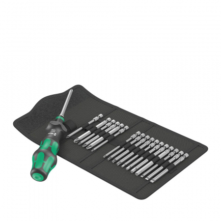 Set Wera Kraftform Kompakt Turbo 1 husa transport 19 piese 195 x 133 x 75 mm 05057482001 [17]