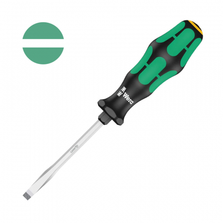 Set surubelnite electricieni Wera - Surubelnita electrician Wera 334 SK dreapta 0.8 x 4.5 x 5 x 8 x 90 x 98 cap Lasertip maner verde antirostogolire 05007672001
