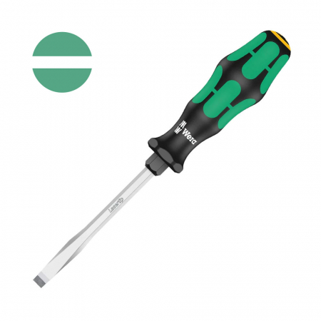 Truse de scule - Surubelnita electrician Wera 334 SK dreapta 1.0 x 5.5 x 6 x 10 x 100 x 98 cap Lasertip maner verde antirostogolire 05007673001