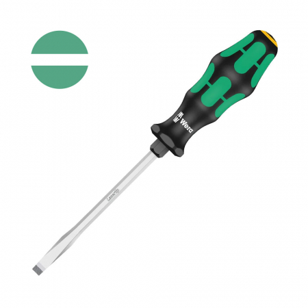 Set surubelnite electricieni Wera - Surubelnita electrician Wera 334 SK dreapta 1.2 x 7.0 x 6 x 10 x 125 x 105 cap Lasertip maner verde antirostogolire 05007675001