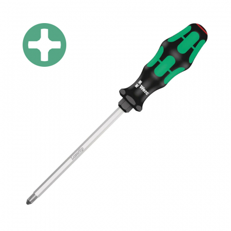Set surubelnite electricieni Wera - Surubelnita electrician Wera 350 SK PH3 8 x 13 x 150 x 112 cap Lasertip maner verde antirostogolire 05008753001