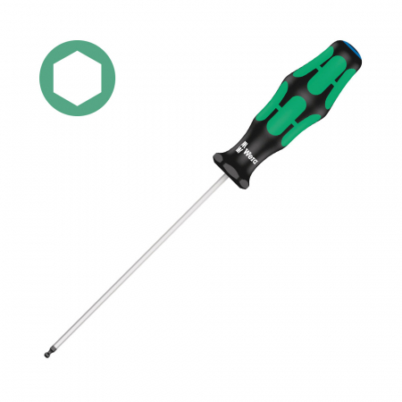 Truse de scule - Surubelnita Hexagonala Wera 352 imbus 2.0 x 100 x 70 cap Sferic cu protectie anticoroziva maner verde antirostogolire 05022800001