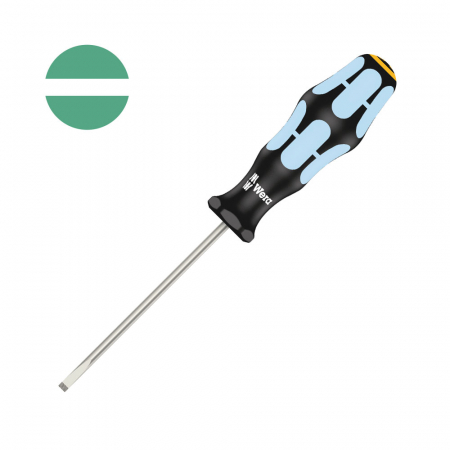 Truse de scule - Surubelnita INOX Wera 3335 dreapta 0.8 x 4.0 x 4.0 x 100 x 98 cap Lasertip maner gri-bleu antirostogolire 05032003001