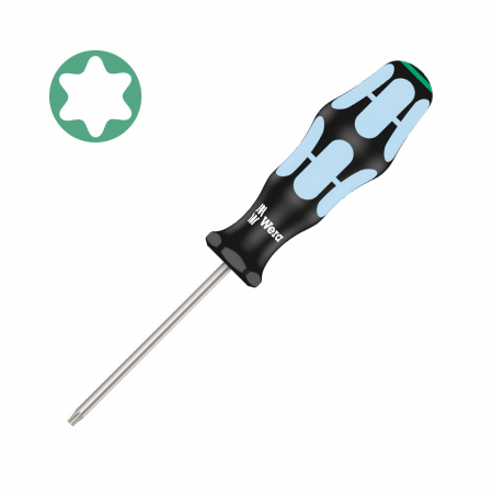 Truse de scule - Surubelnita INOX Wera 3367 TORX TX15 4.0 x 80 x 98 maner gri-bleu antirostogolire 05032053001