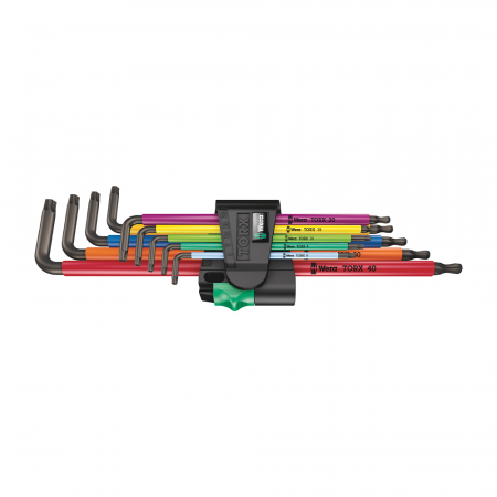 Trusa scule WERA - Set 9 x Chei imbus Wera TORX forma L protectie anticoroziva multicolor 05024480001
