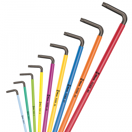 Set 9 x Chei imbus Wera TORX forma L protectie anticoroziva multicolor 05024480001 [1]