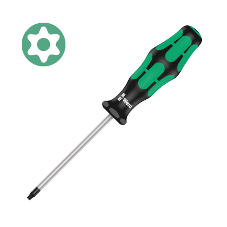 Truse de scule - Surubelnita Wera 367 TORX BO TX10 × 80 mm – Kraftform Plus, protectie anticoroziva, securitate cu pin central
