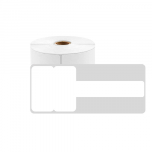 T-label tags for cables 45 x 30mm + 40mm, white plastic, for AYMO printer M110/M200, 110 pcs/roll0