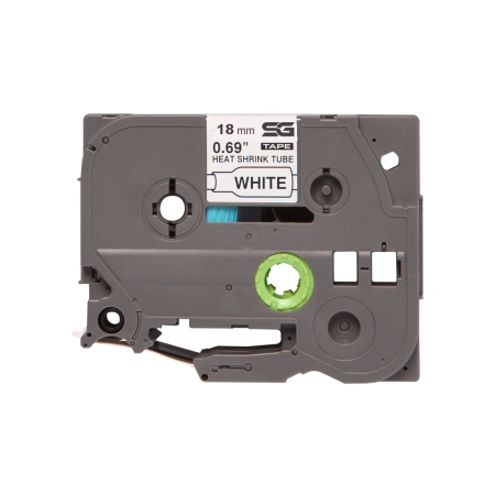 Etichete Brother Compatibile TZe Tuburi termocontractibile - Tub termocontractabil compatibil Brother HSe-241, 18mmx1.5 m negru/alb