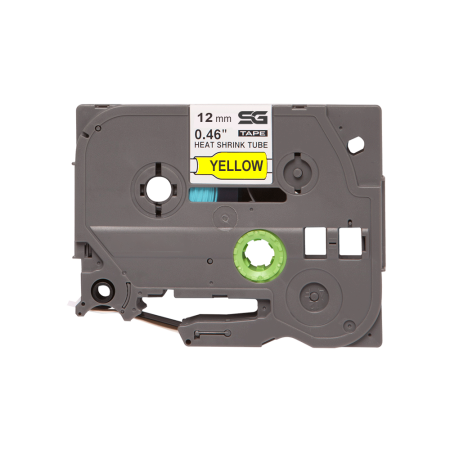 Etichete Brother Compatibile TZe - Tub termocontractabil compatibil Brother HSe-631 12mmx1.5 m negru/galben