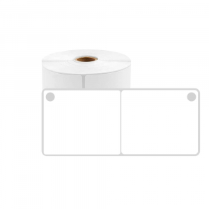 Etichete haine Aimo Phomemo - Etichete haine fata dubla perforatie interioara 50 x 15 mm plastic alb pentru imprimanta AIMO Phomemo M110 M200 M220 400 etichete